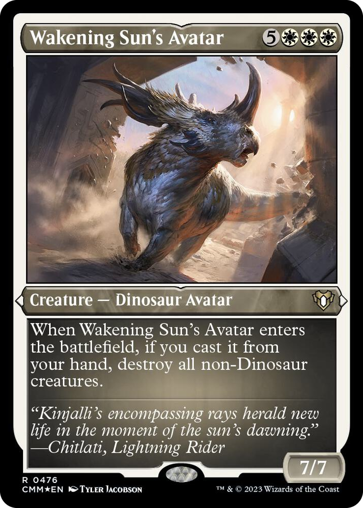 0476 Wakening Sun's Avatar (Foil Etched) R Commander Masters