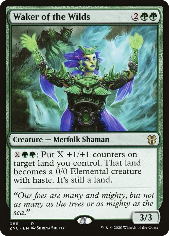 0086 Waker of the Wilds R Commander: Zendikar Rising