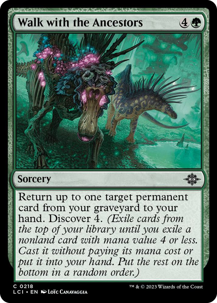 Walk with the Ancestors #218 C - The Lost Caverns of Ixalan Pokemon card