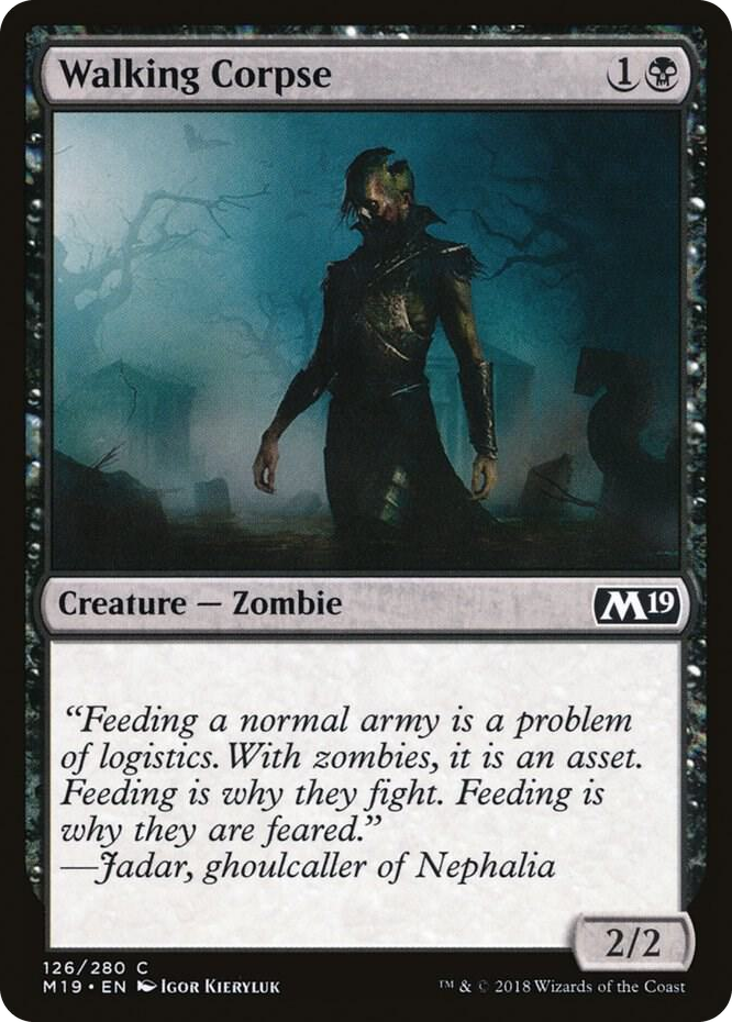 0126 Walking Corpse C Core Set 2019