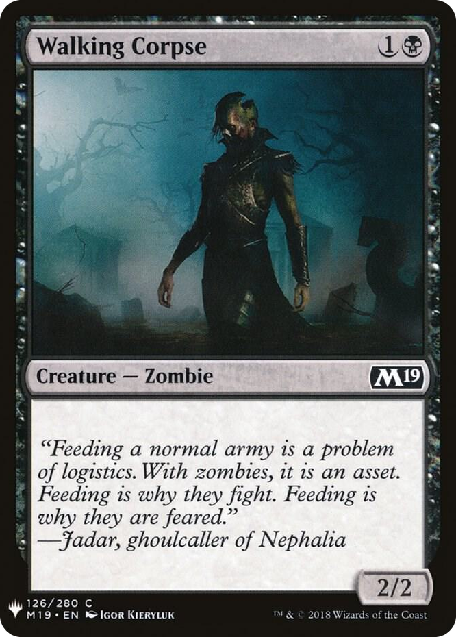 0126 Walking Corpse C The List Reprints