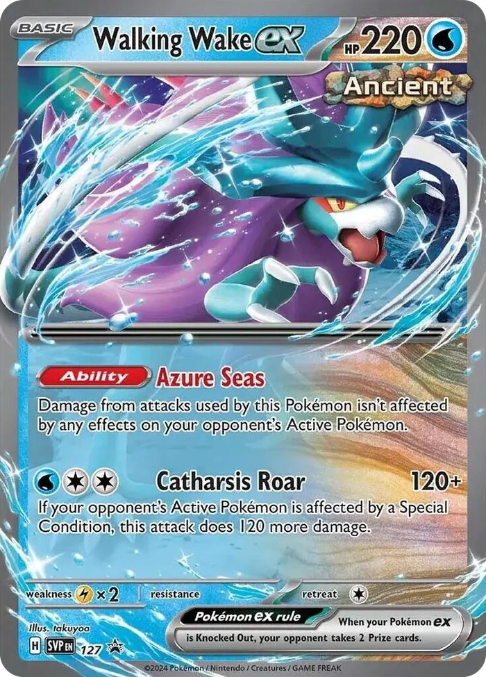 0127 Walking Wake ex - 127 Promo Scarlet & Violet Promo Cards
