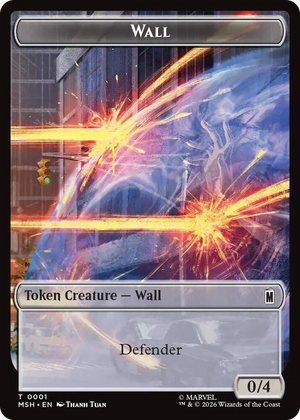 0001 Wall // Alien Double-Sided Token T Marvel Super Heroes