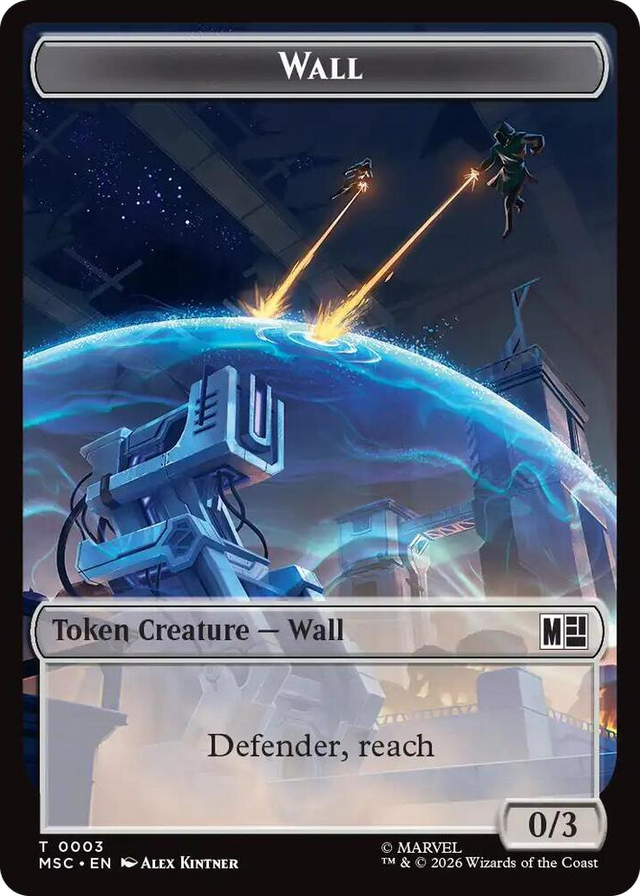 0003 Wall // Council of Reeds Double-Sided Token T Commander: Marvel Super Heroes