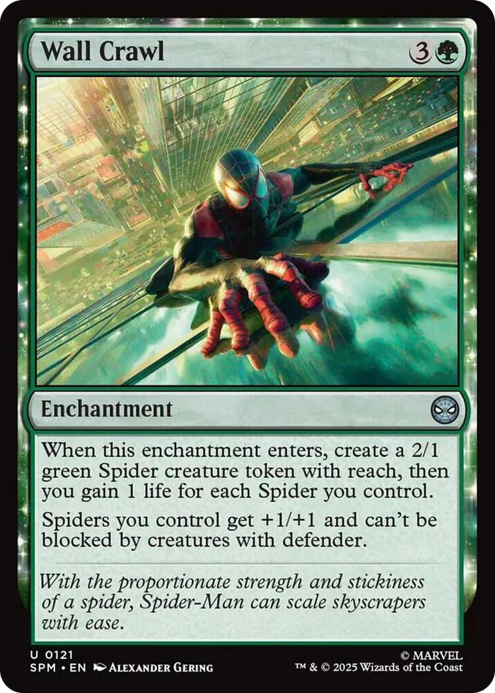 Wall Crawl #121 U - Marvel's Spider-Man Pokemon card