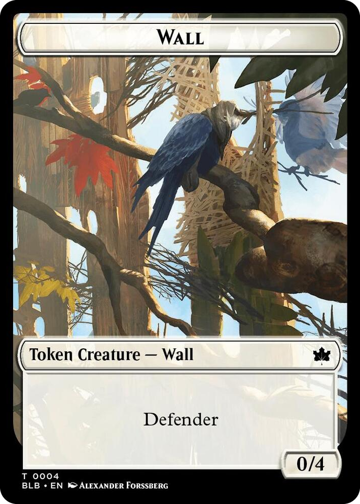 0004 Wall // Intrepid Rabbit Double-Sided Token T Bloomburrow