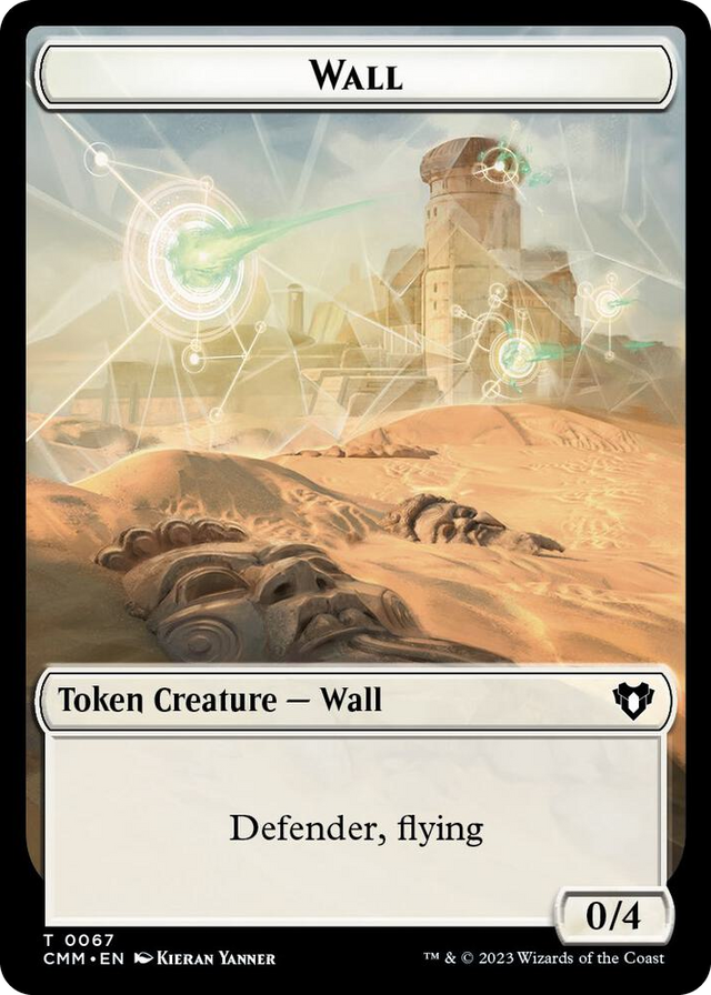 0067 Wall // Kor Ally Double-Sided Token T Commander Masters