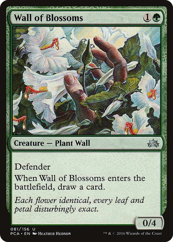 Wall of Blossoms #81 U - Planechase Anthology Pokemon card