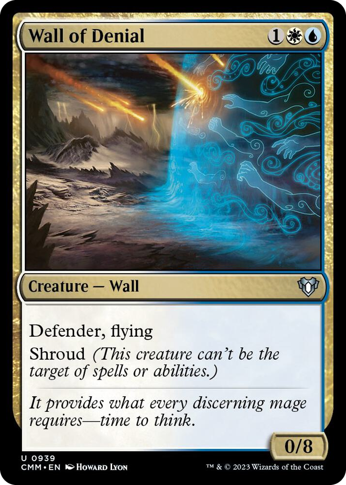 0939 Wall of Denial U Commander Masters