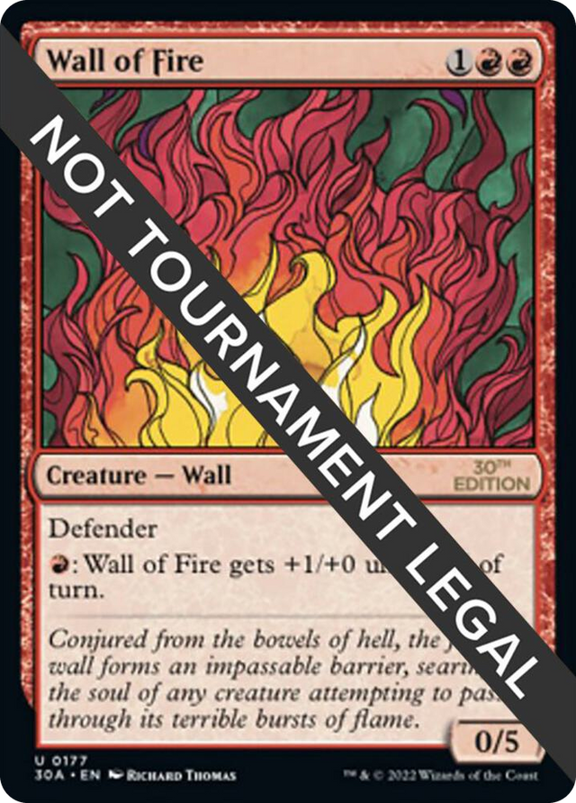 0177 Wall of Fire U 30th Anniversary Edition