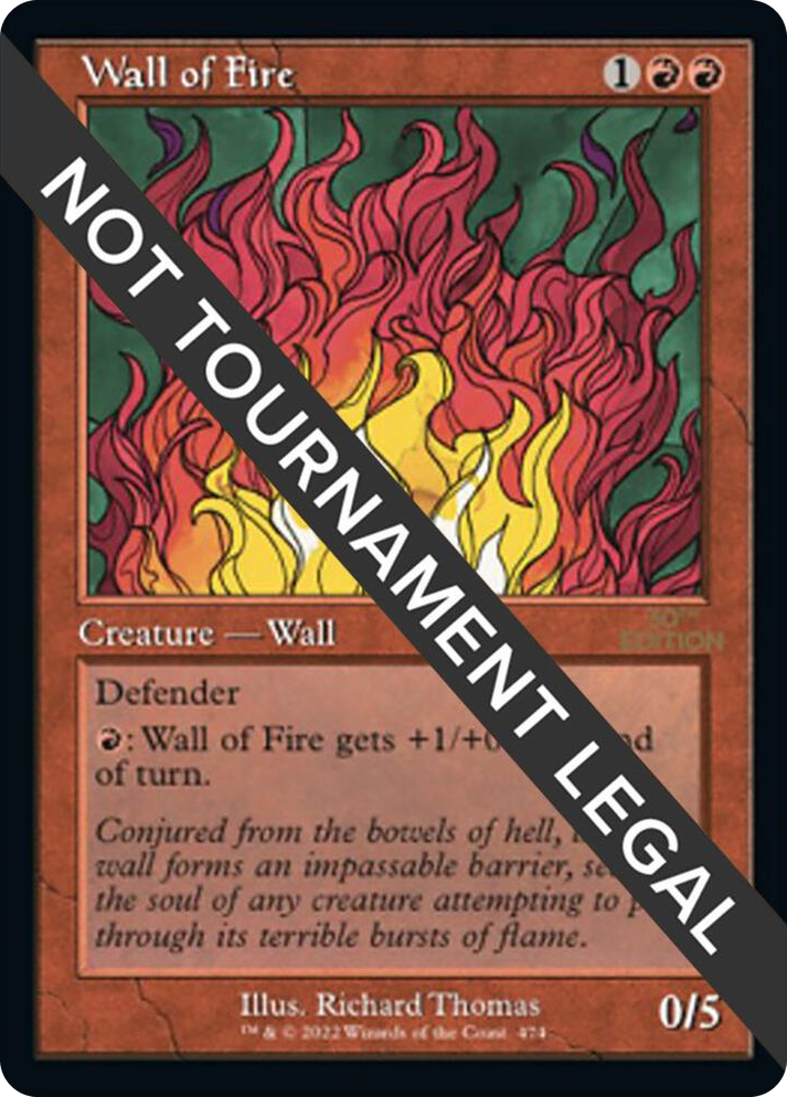 0474 Wall of Fire (Retro Frame) U 30th Anniversary Edition