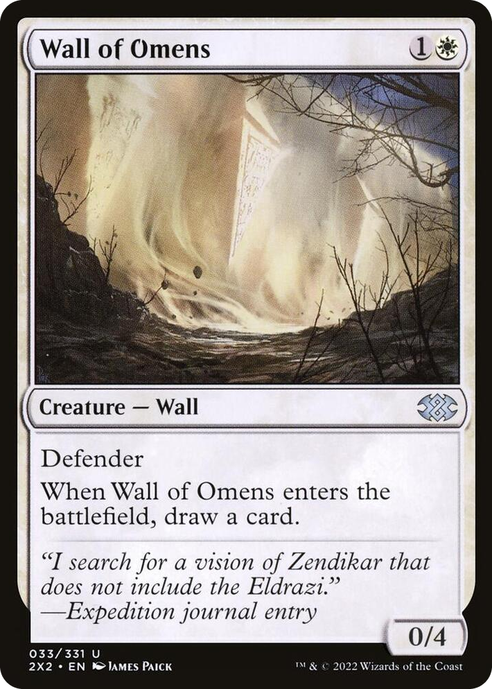0033 Wall of Omens U Double Masters 2022