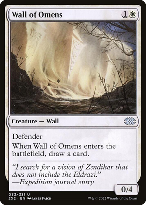 0033 Wall of Omens U Double Masters 2022
