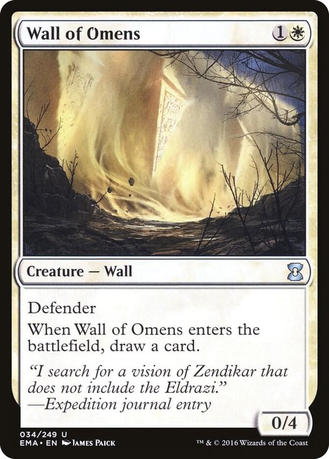 Wall of Omens #34 U - Eternal Masters Pokemon card