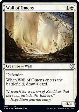 0035 Wall of Omens U Commander: Kaldheim