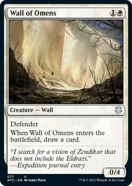 0077 Wall of Omens U Commander: Adventures in the Forgotten Realms