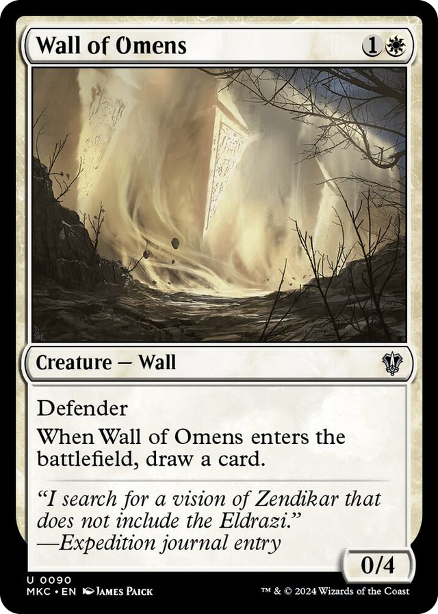 0090 Wall of Omens U Commander: Murders at Karlov Manor