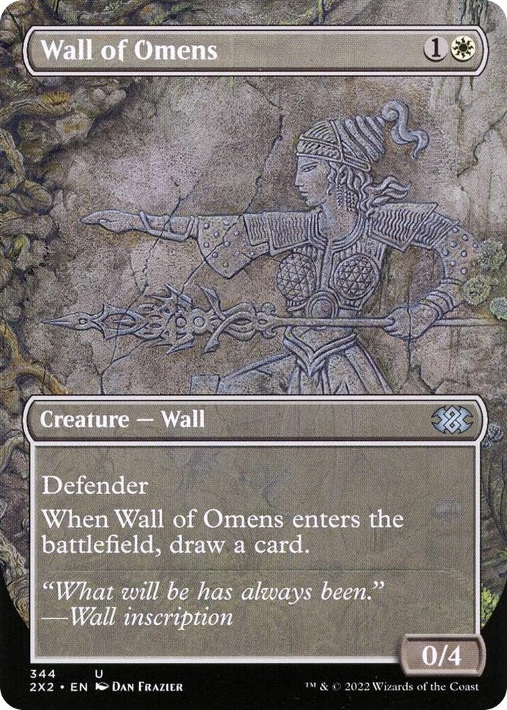0344 Wall of Omens (Borderless) U Double Masters 2022