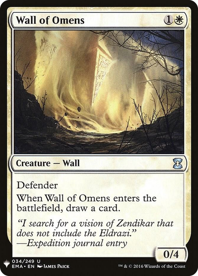 0034 Wall of Omens (EMA) U The List Reprints
