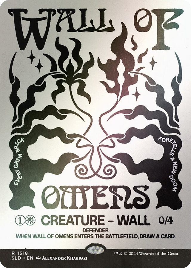 1518 Wall of Omens (Rainbow Foil) R Secret Lair Drop Series