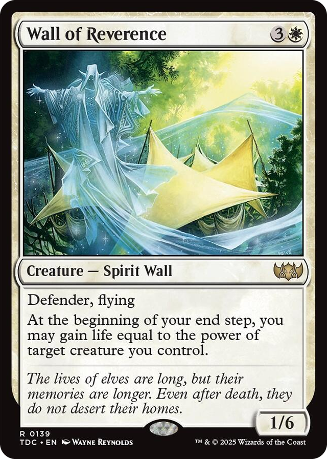 0139 Wall of Reverence R Commander: Tarkir: Dragonstorm