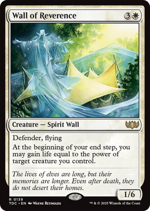 0139 Wall of Reverence R Commander: Tarkir: Dragonstorm