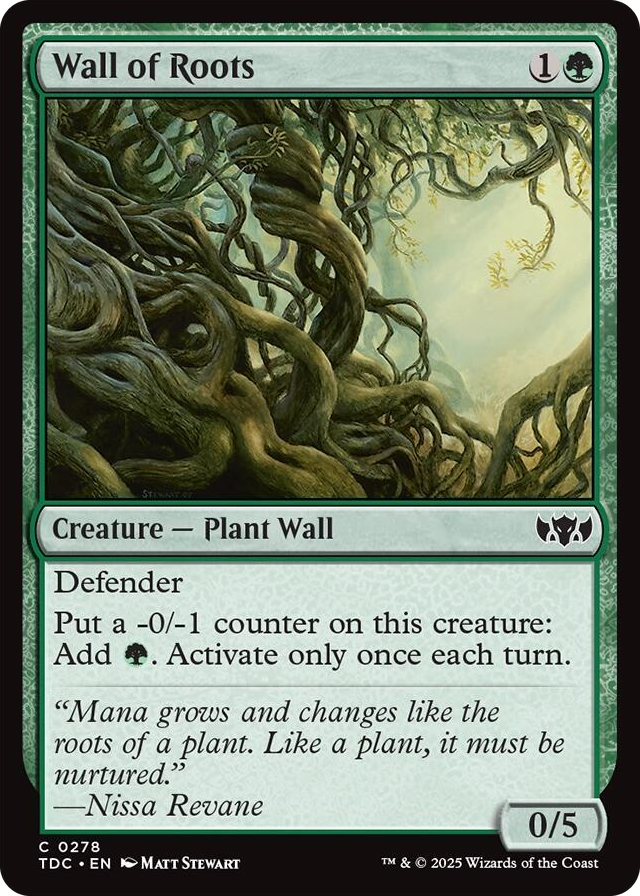0278 Wall of Roots C Commander: Tarkir: Dragonstorm