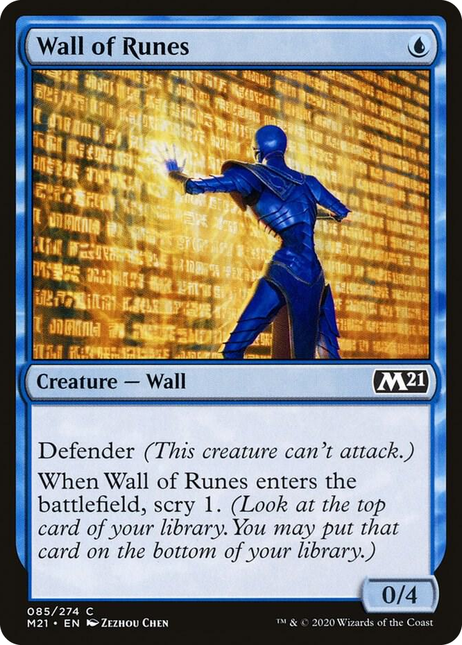 0085 Wall of Runes C Core Set 2021