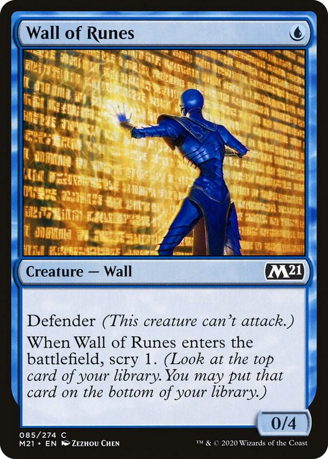 0085 Wall of Runes C Core Set 2021