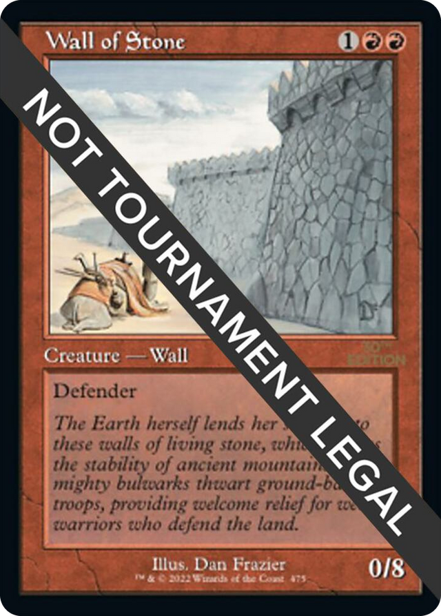 0475 Wall of Stone (Retro Frame) U 30th Anniversary Edition