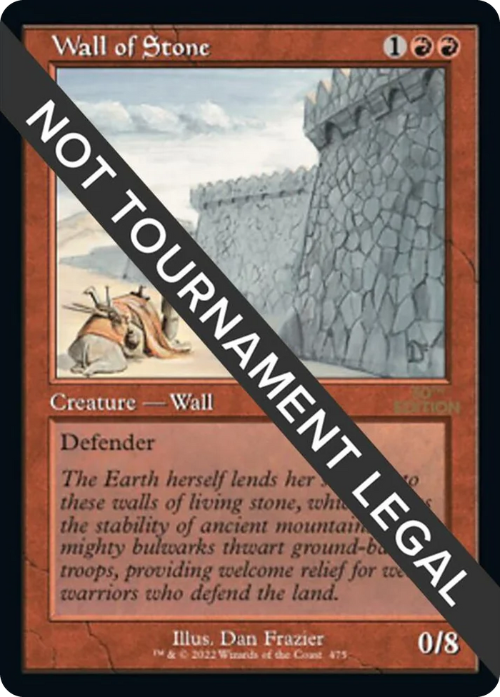 0475 Wall of Stone (Retro Frame) U 30th Anniversary Edition