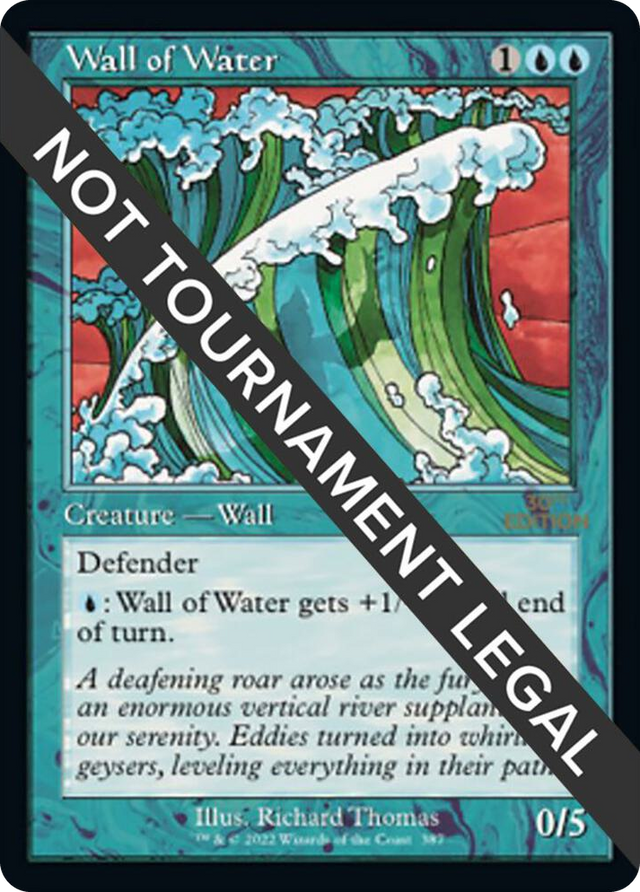 0387 Wall of Water (Retro Frame) U 30th Anniversary Edition