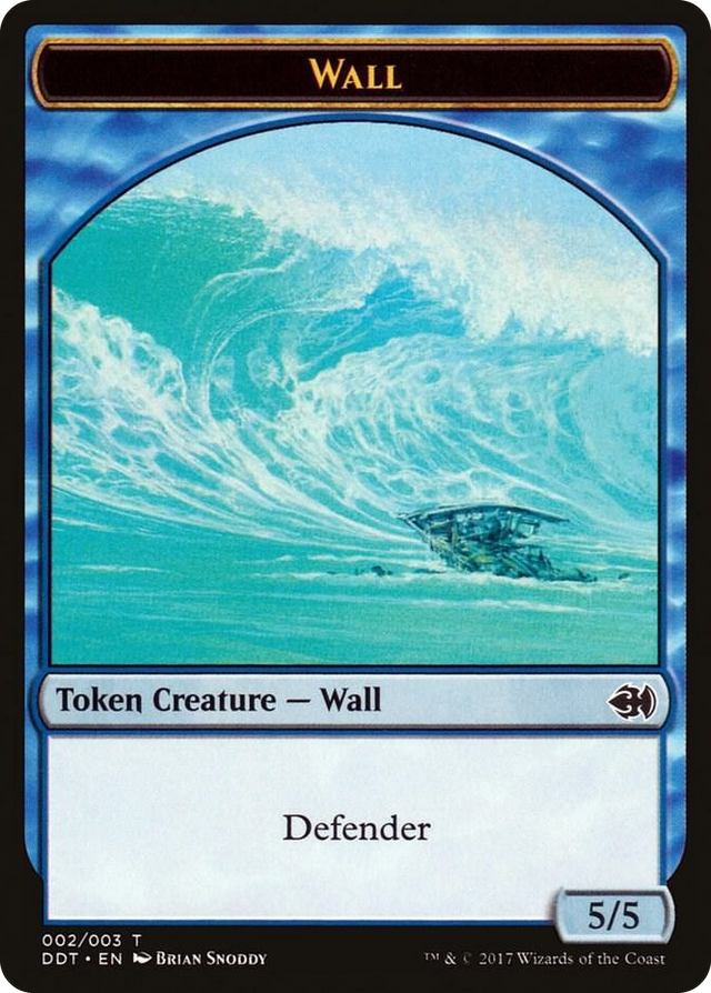 0002 Wall Token T Duel Decks: Merfolk vs. Goblins