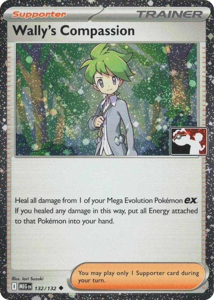 0132 Wally's Compassion - 132/132 (Cosmos Holo) Uncommon Prize Pack Series Cards