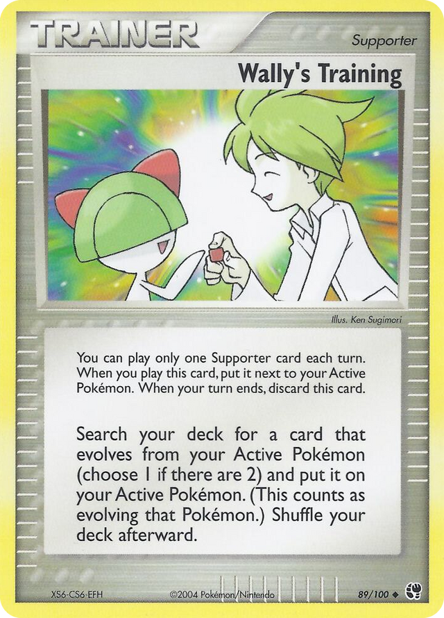 0089 Wally's Training Uncommon EX Battle Stadium