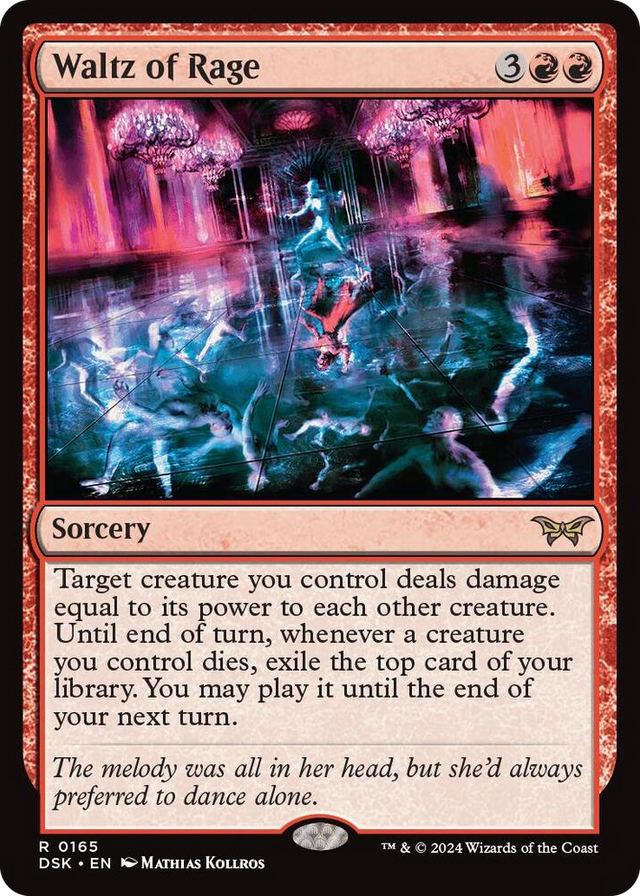 0165 Waltz of Rage R Duskmourn: House of Horror