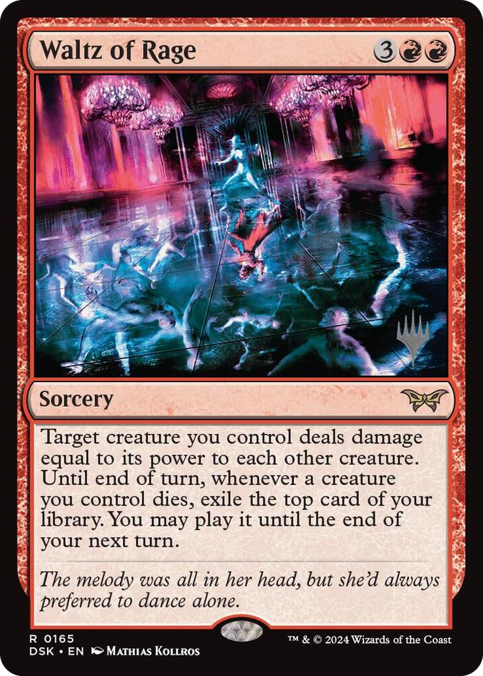 Waltz of Rage #165 R - Promo Pack: Duskmourn: House of Horror Pokemon card