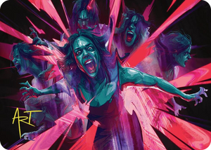0035 Waltz of Rage Art Card (Gold-Stamped Signature) S Art Series: Duskmourn: House of Horror