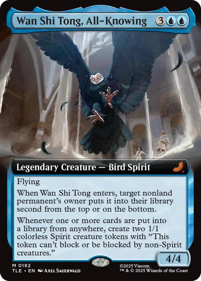 Wan Shi Tong, All-Knowing (Extended Art) #182 M - The Last Airbender: Eternal-Legal Pokemon card