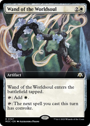 0107 Wand of the Worldsoul (Extended Art) R Commander: March of the Machine
