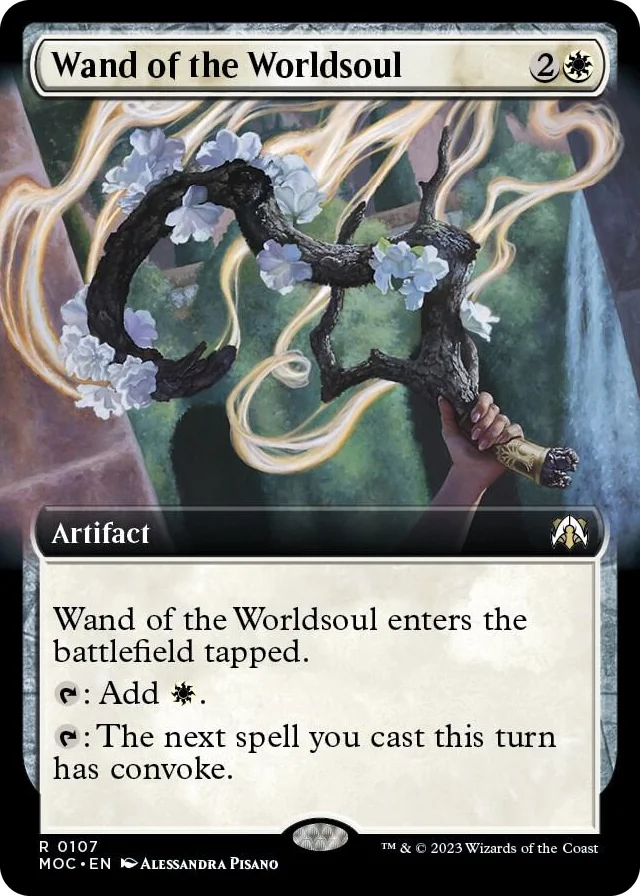 0107 Wand of the Worldsoul (Extended Art) R Commander: March of the Machine