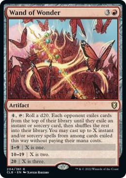 Wand of Wonder #204 R - Commander Legends: Battle for Baldur's Gate Pokemon card