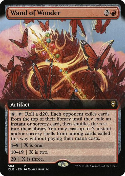 Wand of Wonder (Extended Art) #584 R - Commander Legends: Battle for Baldur's Gate Pokemon card