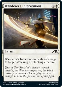 0041 Wanderer's Intervention C Kamigawa: Neon Dynasty