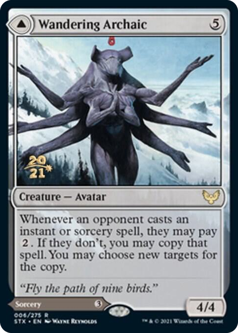 Wandering Archaic #6 R - Prerelease Cards Pokemon card