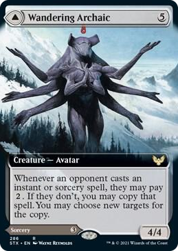 0286 Wandering Archaic (Extended Art) R Strixhaven: School of Mages