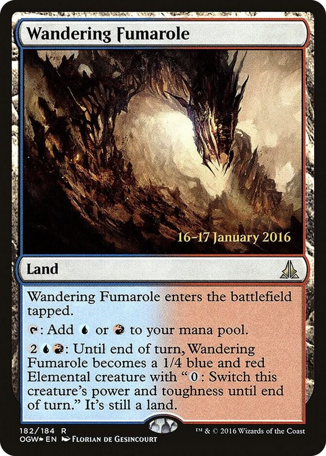 0182 Wandering Fumarole R Prerelease Cards