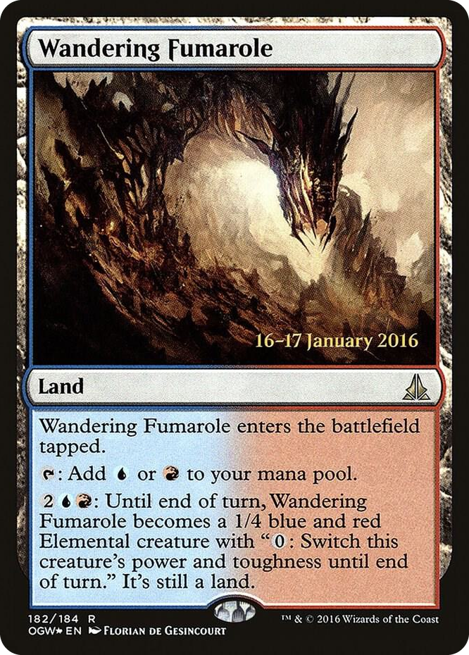 Wandering Fumarole #182 R - Prerelease Cards Pokemon card
