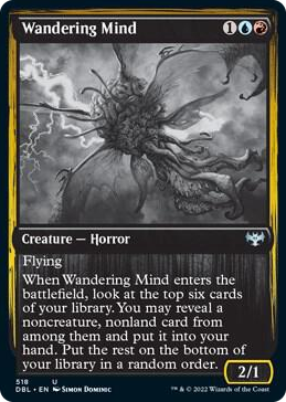 Wandering Mind #518 U - Innistrad: Double Feature Pokemon card