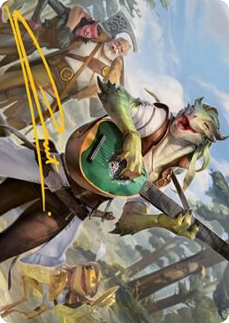 0064 Wandering Troubadour Art Card (Gold-Stamped Signature) S Art Series: Adventures in the Forgotten Realms